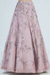 Shop_Shlok Design_Purple Net Embellished Lehenga Set_Online_at_Aza_Fashions