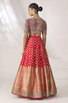 Shop_Jayanti Reddy_Red Banarasi Lehenga Set _at_Aza_Fashions