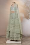 Aarti Mahtani_Green Embroidered Lehenga Set_Online_at_Aza_Fashions