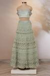 Buy_Aarti Mahtani_Green Embroidered Lehenga Set_Online_at_Aza_Fashions