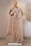 Buy_Aarti Mahtani_Peach Embellished Lehenga Set_at_Aza_Fashions