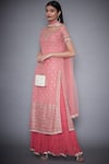 Buy_RI.Ritu Kumar_Pink Embroidered Kurta With Skirt And Dupatta _at_Aza_Fashions