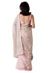 Shop_Amaare_Pink Taffeta Embroidery Scoop Neck Embellished Saree With Blouse  _at_Aza_Fashions