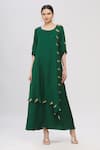 Buy_Zeel Doshi_Green Layered Tunic_at_Aza_Fashions