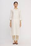 Shop_One Not Two_White Embroidered Tunic_Online_at_Aza_Fashions