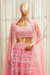 Shop_Aneesh Agarwaal_Embroidered Lehenga Set_Online_at_Aza_Fashions