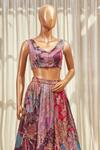 Buy_Aisha Rao_Purple Printed Lehenga Set_Online_at_Aza_Fashions