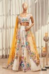 Buy_Aisha Rao_White Embroidered Lehenga Set_at_Aza_Fashions