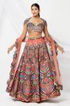 Buy_Aisha Rao_Multi Color Printed Lehenga Set_at_Aza_Fashions