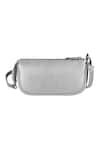 The House of Ganges_Silver Vegan Leather Handbag _Online_at_Aza_Fashions