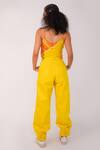 Shop_Surendri_Yellow Cotton Jogger Pants_at_Aza_Fashions