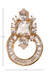 Buy AE-Tee Gold Plated Crystal Circular Earrings Online at Aza Fashions Buy_AE-Tee_Gold Plated Crystal Circular Earrings_Online_at_Aza_Fashions