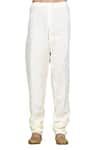 Aryavir Malhotra_White Linen Kurta Set _at_Aza_Fashions