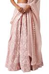 Shop_Amaare_Pink Taffeta Embellished Lehenga Set_Online_at_Aza_Fashions