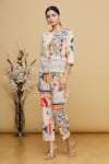 Buy_Nautanky_Multi Color Printed Japanese Round Pant Set _Online_at_Aza_Fashions