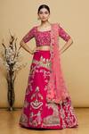 Buy_Karuna Deora_Pink Embroidered Lehenga Set_at_Aza_Fashions