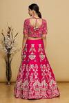 Shop_Karuna Deora_Pink Embroidered Lehenga Set_at_Aza_Fashions