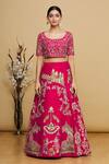 Karuna Deora_Pink Embroidered Lehenga Set_Online_at_Aza_Fashions