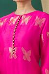 Rar Studio_Pink Butterfly Embroidered Tunic_at_Aza_Fashions