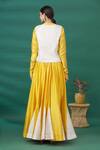 Shop_Pratibha Sultania_Yellow Flared Lehenga Set With Jacket_at_Aza_Fashions
