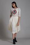 Buy_Mati_Off White Linen Flared Skirt_Online_at_Aza_Fashions