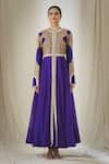 Buy_Anamika Khanna_Purple Floral Embroidered Anarkali Set_Online_at_Aza_Fashions