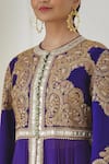 Shop_Anamika Khanna_Purple Floral Embroidered Anarkali Set_Online_at_Aza_Fashions