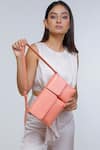 Shop_The House of Ganges_Pink Stormi Vegan Leather Sling _Online_at_Aza_Fashions