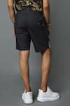Buy_House Of Three_Black Cotton Linen Jewel Dravida Print Shorts _Online_at_Aza_Fashions