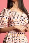 Shop_Urban Pataka_Peach Cotton Crop Top And Skirt Set_Online_at_Aza_Fashions