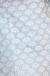 Shop_Abbaran_Blue Cotton Embroidery Notched Block Print Kurta And Pant Set _Online_at_Aza_Fashions