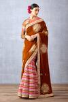 Buy_Torani_Yellow Silk Velvet Print And Embroidery Digital Aftaabi Darshini Saree  _Online_at_Aza_Fashions