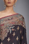 Buy_RI.Ritu Kumar_Black Silk Chinon Embroidered Saree _Online_at_Aza_Fashions