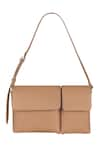 Buy_The House of Ganges_Beige Stormi Vegan Leather Sling _at_Aza_Fashions