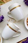 Shop_Vigneto_Embossed Flower Coffee Mugs (Set of 2)_at_Aza_Fashions