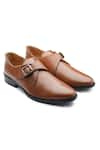 Buy_Rapawalk_Brown Single Strap Monk Shoes  _at_Aza_Fashions