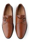 Buy_Rapawalk_Brown Single Strap Monk Shoes  _Online_at_Aza_Fashions