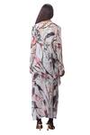Shop_Anamika Khanna_Multi Color Chiffon Abstract Print Dress_at_Aza_Fashions