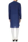 Shop_Dev R Nil_Blue Cotton Silk Kurta And Churidar Set_at_Aza_Fashions