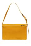 Shop_The House of Ganges_Yellow Stormi Vegan Leather Sling _at_Aza_Fashions