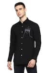 Noonoo_Black Giza Cotton Shirt _Online_at_Aza_Fashions