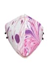 Limerick by Abirr N' Nanki_White Marble Print Mask Single Pc _Online_at_Aza_Fashions