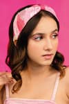 Buy_Hair Drama Co_Pink Beads Camouflage Knotted Embellished Hair Band 