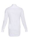 Shop_Bloni_White Plain Mandarin Collared Shirt_Online_at_Aza_Fashions