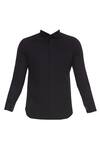 Buy Bloni Black Classic Collared Shirt Online at Aza Fashions Buy_Bloni_Black Classic Collared Shirt_Online_at_Aza_Fashions