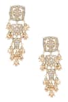 Buy Just Shradhas Gold Plated Diamonds, Pearls Kundan Dangler Earrings at Aza Fashions Buy_Just Shradhas_Gold Plated Diamonds, Pearls Kundan Dangler Earrings _at_Aza_Fashions