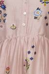 Buy_Avinash Tomar_Peach Hand Embroidered Dress_Online_at_Aza_Fashions