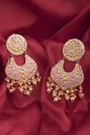 Buy_Moh-Maya by Disha Khatri_Gold Plated Meenakari Danglers_Online_at_Aza_Fashions