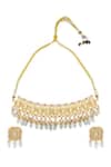 Buy Moh-Maya By Disha Khatri Gold Plated Pearls, Beads, Cut Work Kundan Choker Set at Aza Fashions Buy_Moh-Maya By Disha Khatri_Gold Plated Pearls, Beads, Cut Work Kundan Choker Set _at_Aza_Fashions
