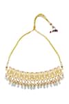 Buy Moh-Maya By Disha Khatri Gold Plated Pearls, Beads, Cut Work Kundan Choker Set Online at Aza Fashions Buy_Moh-Maya By Disha Khatri_Gold Plated Pearls, Beads, Cut Work Kundan Choker Set _Online_at_Aza_Fashions